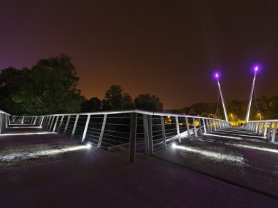 Eccelectro LED lighting Boulazac walkway